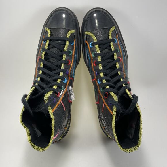 Converse Chuck 70 High 'Chinese New Year Mens Size 11 Black Multi Color Lace Up - Picture 9 of 12